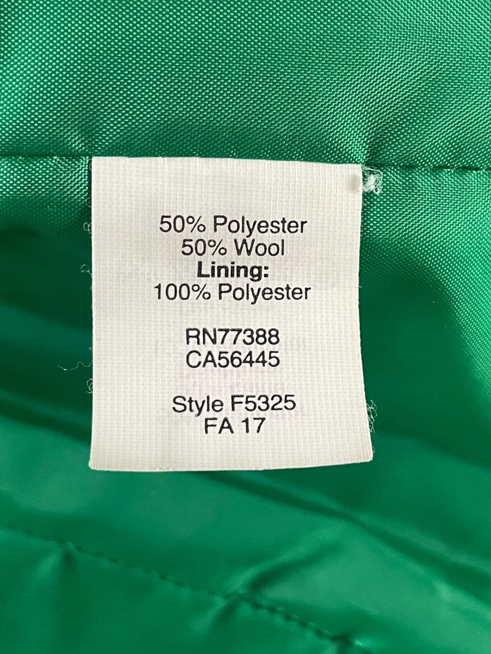 J. Crew Wool Blend Funnel Neck Kelly Green City Coat Size 8 Old Money Preppy - Picture 7 of 10